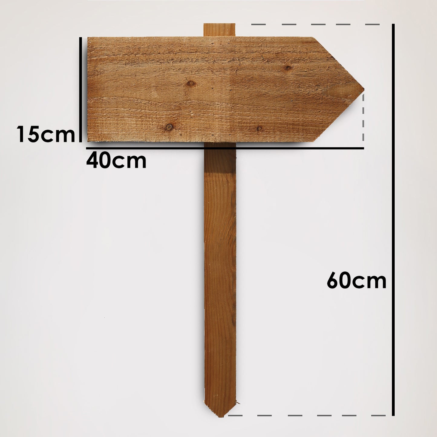 Personalised Wooden Arrow Garden Sign