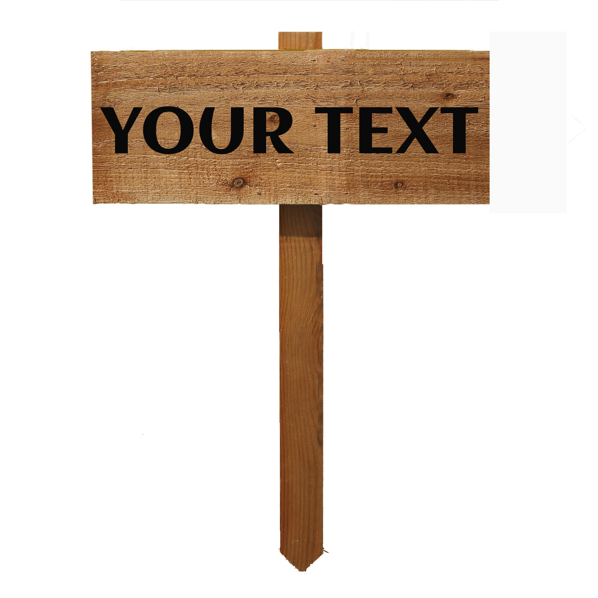 Personalised Wooden Board Garden Sign Customised With Text