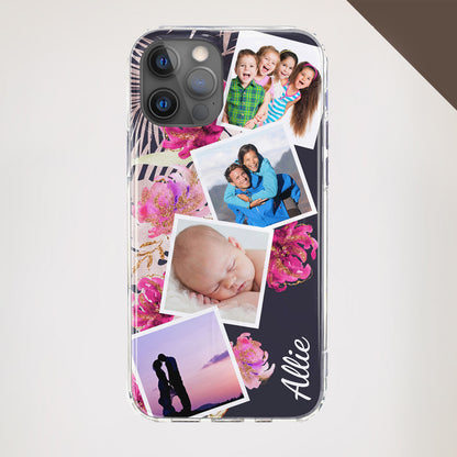 Purple Flower Photo Phone Case