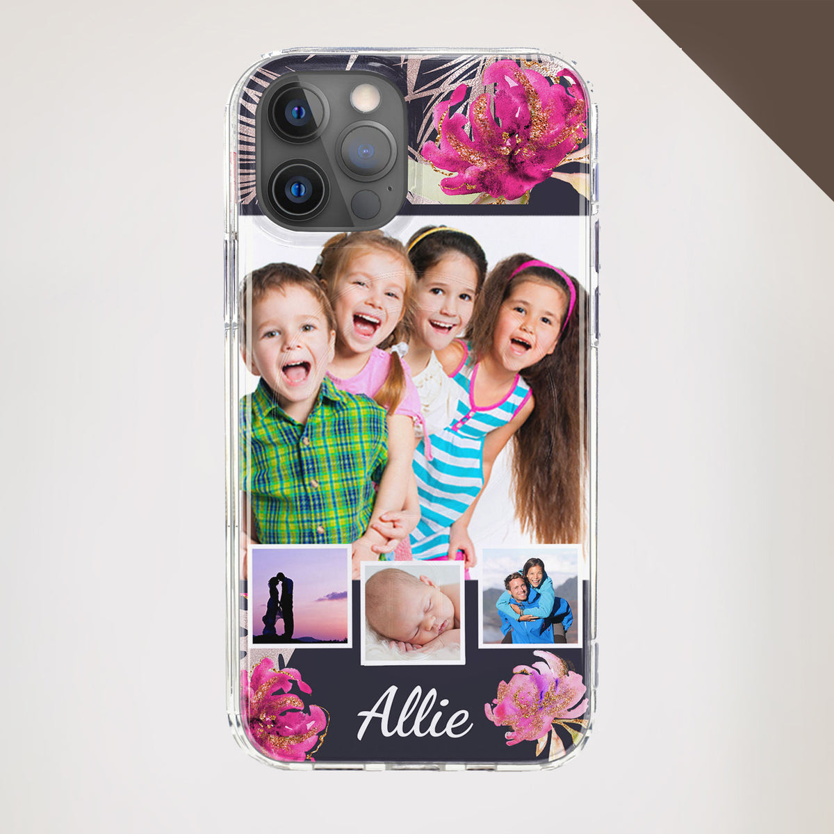 Purple Flower Photo Phone Case