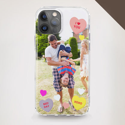 Love Heart phone case with up to 1 photo upload