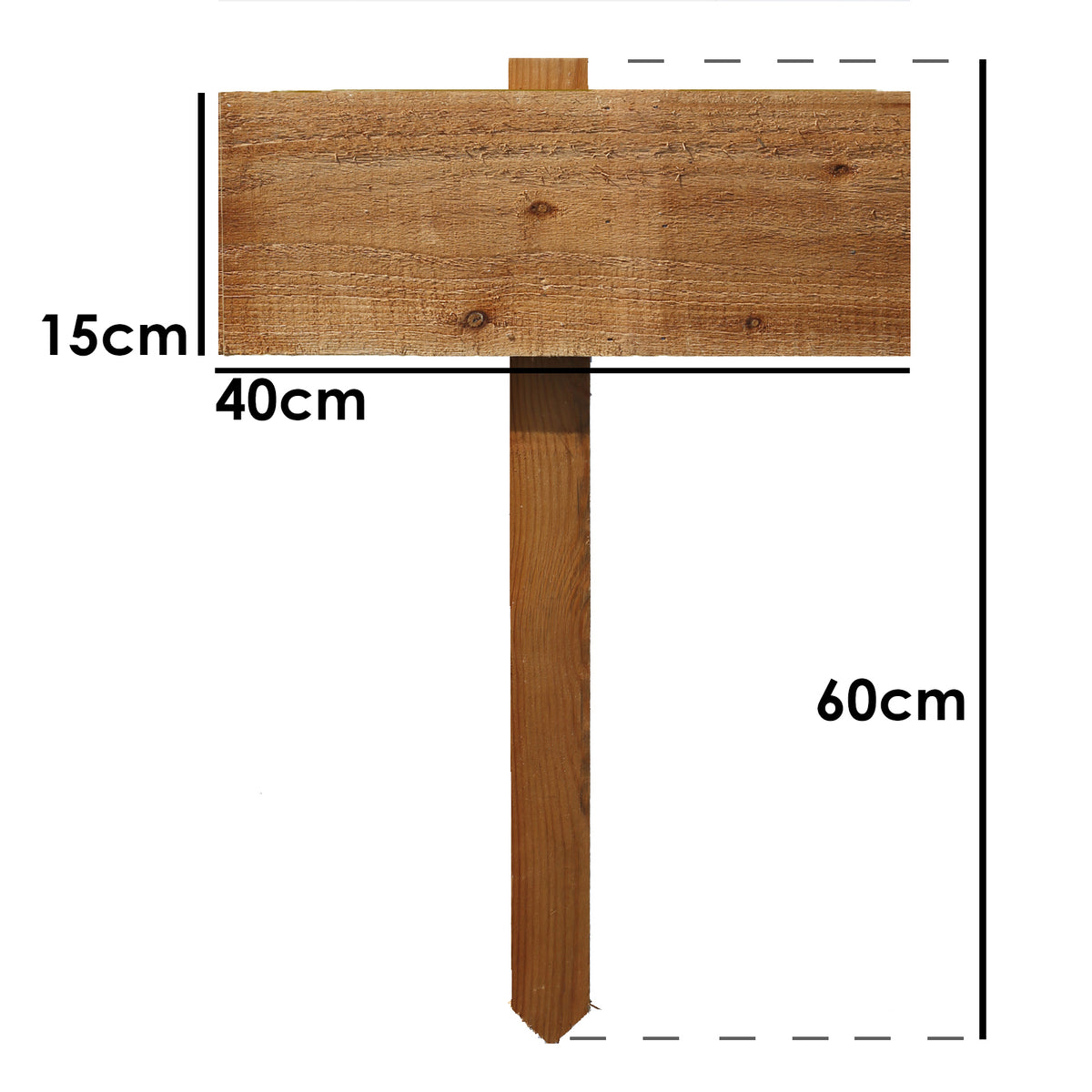Personalised Wooden Board Garden Sign Customised With Text