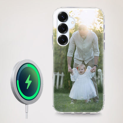 Google Pixel gel case with magsafe feature and customized with a photo