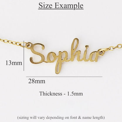 Personalised Necklace with Name - Font Option 5
