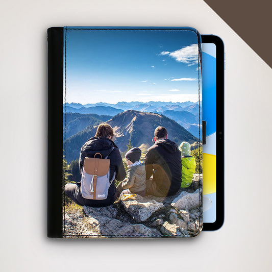 Personalised iPad Leather Wallet Case