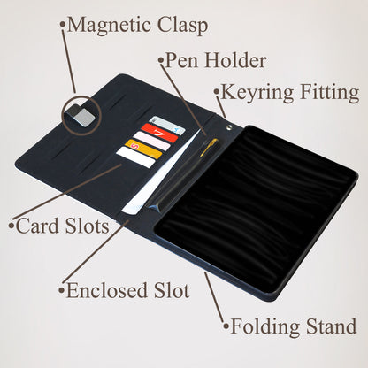 Personalised iPad Leather Wallet Case