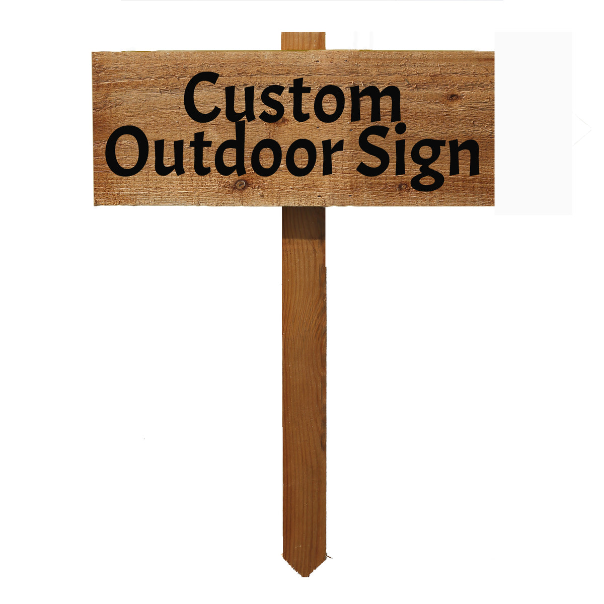 Personalised Wooden Board Garden Sign Customised With Text